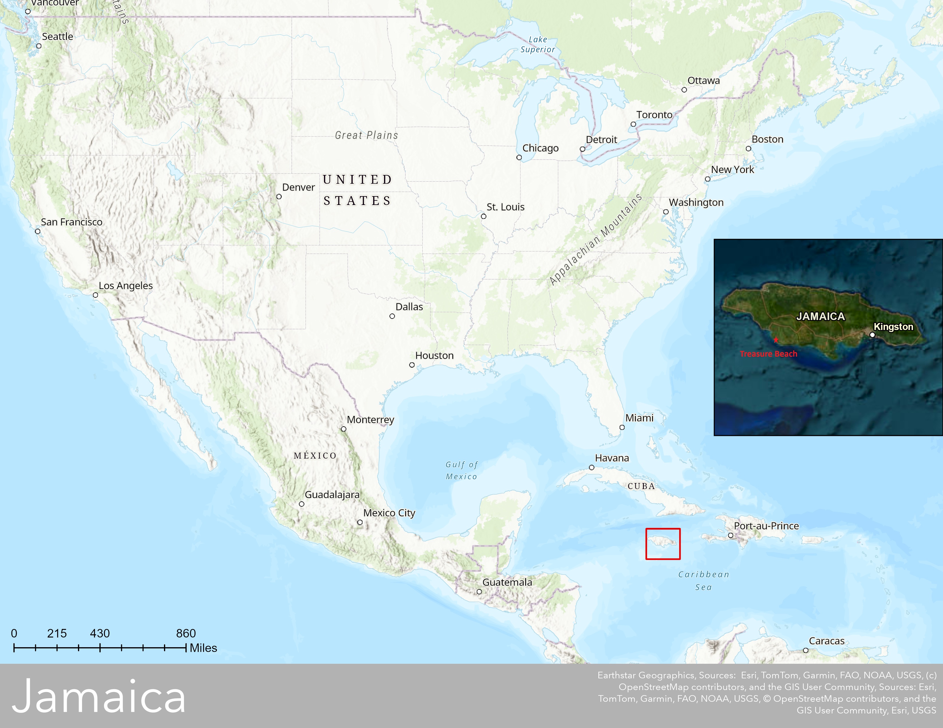 Detected structures within AOI